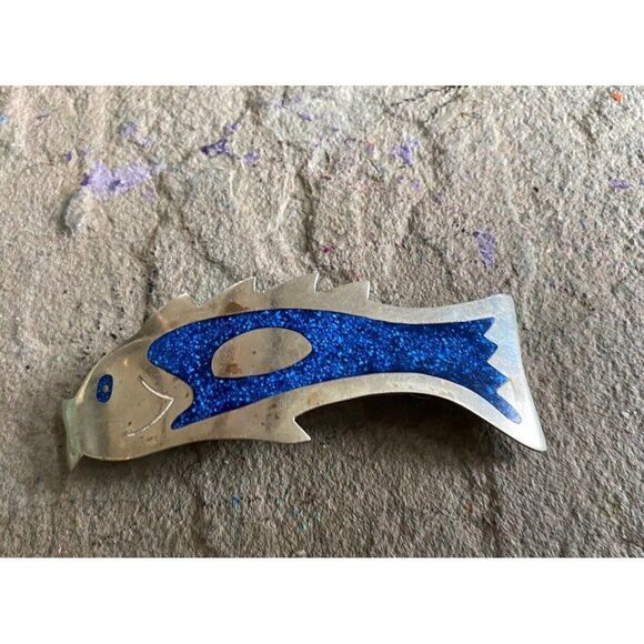 Salsa Designs Hecho En Mexico Hair Clip Barrette Fish...